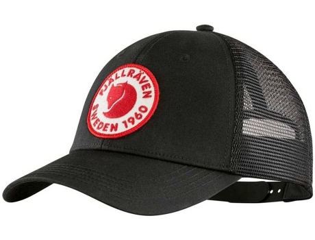 Sombrero para Hombre FJÄLLRÄVEN 1960 Logo Långtradarkeps Negro para Montaña (L - XL)