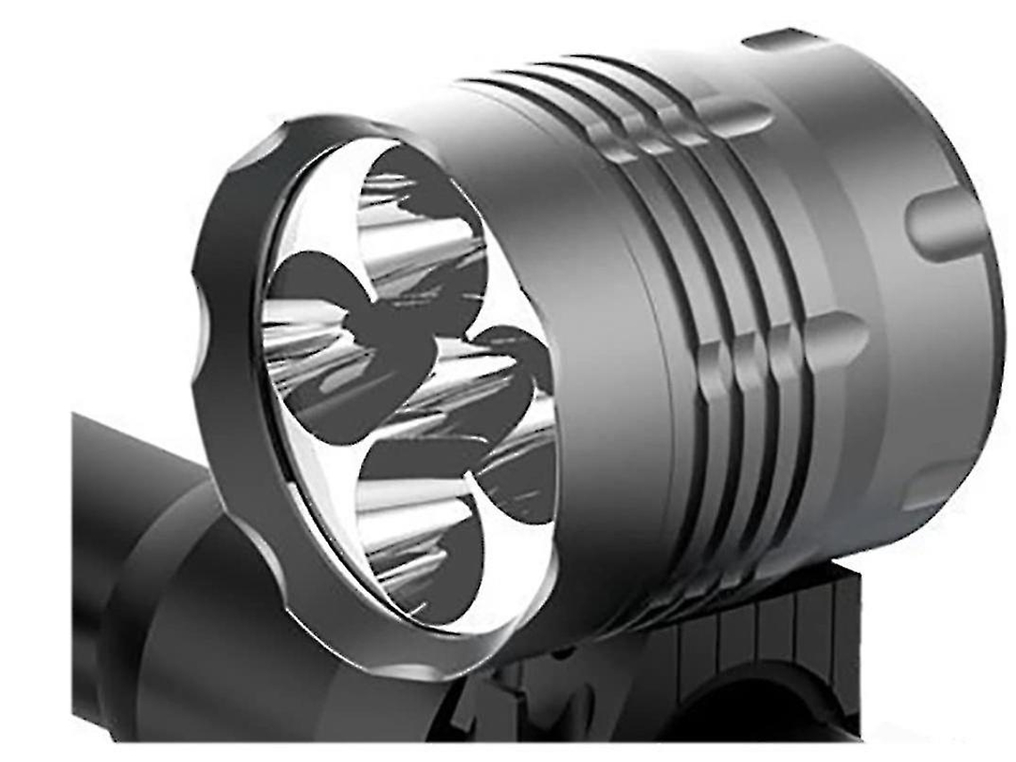 Faro Delantero De Mountain Bike 8000lm 5 X Cree Xm L T6 Led Con Batería Recargable Yizhood (gris)