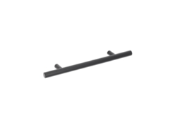 Tirador Para Mueble De Acero Inoxidable Distancia Entre Ejes De 128 Mm Acabado Barniz Negro Mate Lote De 25