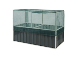 Huerto urbano alto Alblasserdam con red de acero 174x90x118 cm - Antracite [EN.CASA]