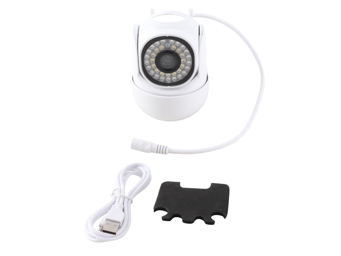 Cámara de seguridad inalámbrica inteligente para uso en interiores y exteriores con Wi-Fi.