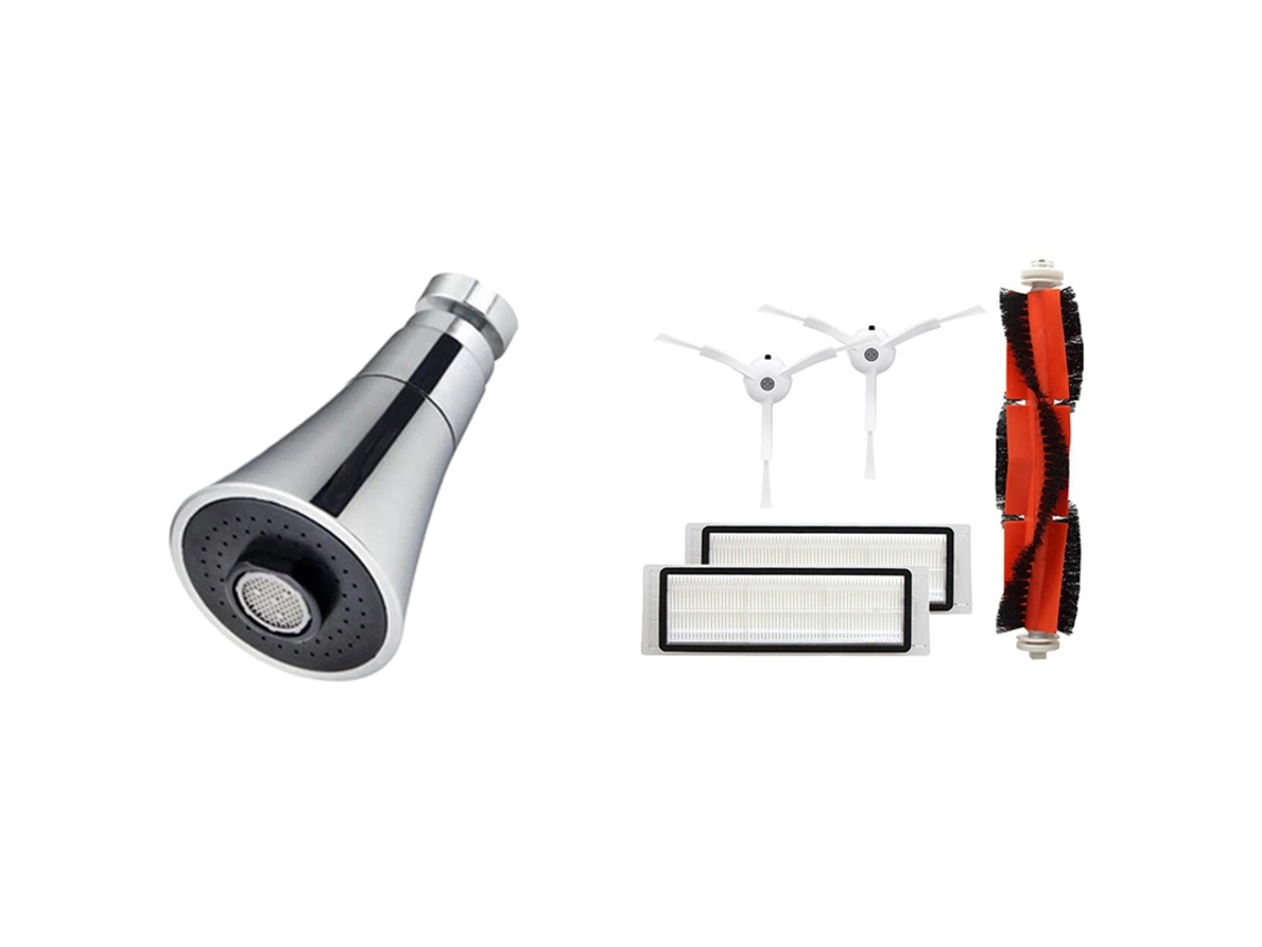 Para Xiaomi Roborock 1S S50 S51 Filtro Hepa Cepillo Lateral cepillo principal y filtro extensión de grifo Dispositivo de ahorro de agua-corto