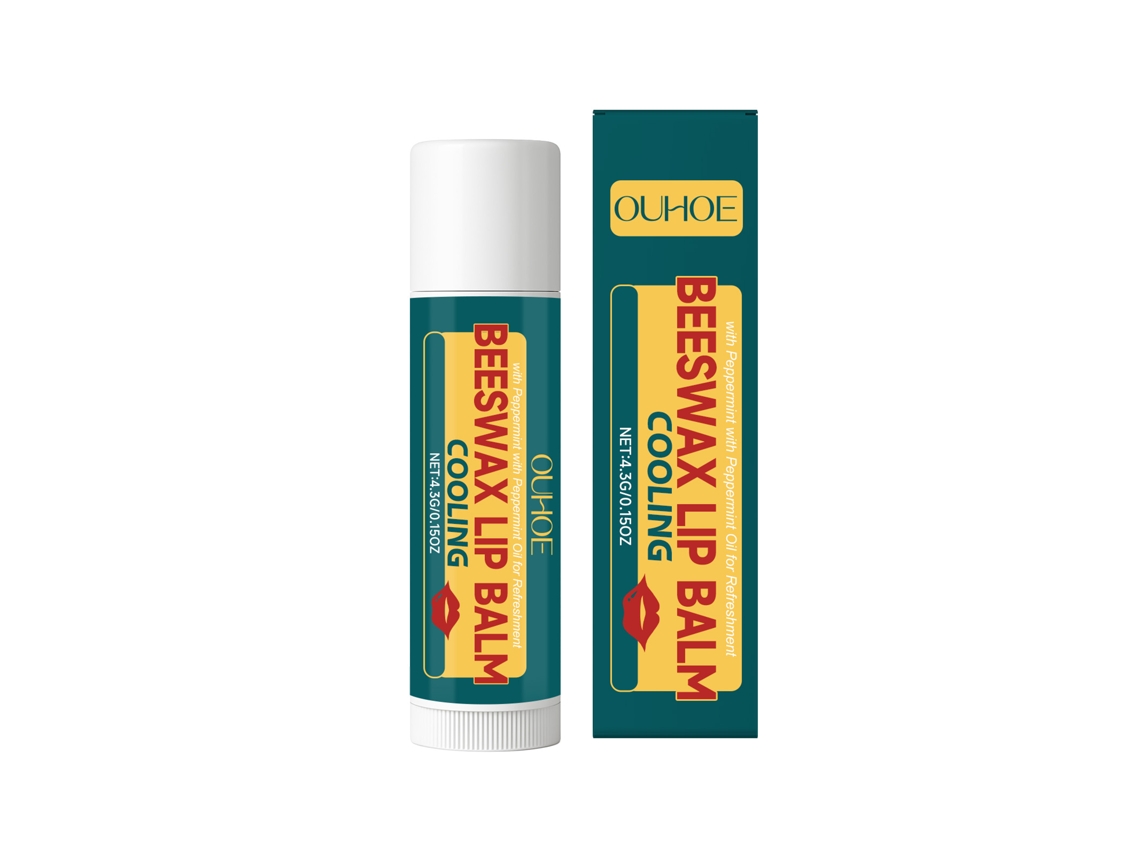 Bálsamo labial de cera de abeja con menta