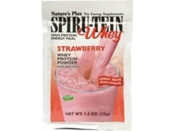 Complemento Alimenticio NATURES PLUS Spiru-Tein Morango (34 g)