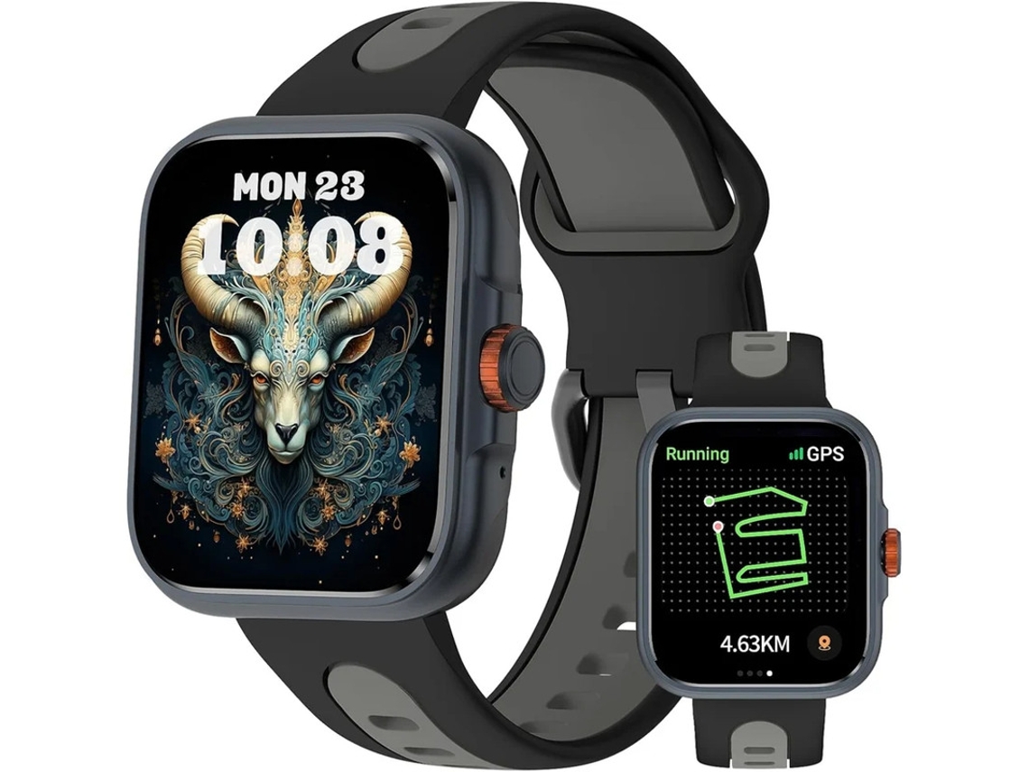 Reloj inteligente con rastreador de actividad física, Alexa integrada, GPS, pantalla AMOLED de 1.78", resistente al agua IP68, con Bluetooth, llamadas y frecuencia Bestvite
