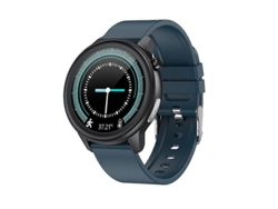 Reloj inteligente Loaniy E80 de 1,3 pulgadas con detección de frecuencia cardíaca, color silicona azul Ly Ebike