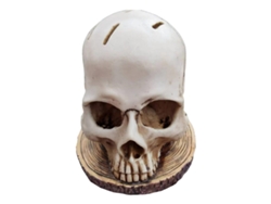 Portacuchillos con forma de calaveravayotoy