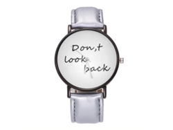 Reloj De Pulsera Zhoulianfa Unisex Con Correa De Pu Dial Redondo Gris Cuarzo