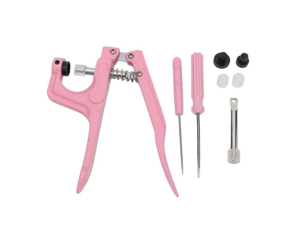 Máquina Manual Para Hacer Ojos Con Botones, Económica, De Aluminio, Con Kit De Herramientas, Fácil De Usar, Para Bricolaje, Color Rosa.