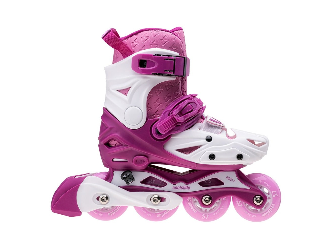 Patins Juvenis Inline Actionel Rosa Eu 30-33Coolslide