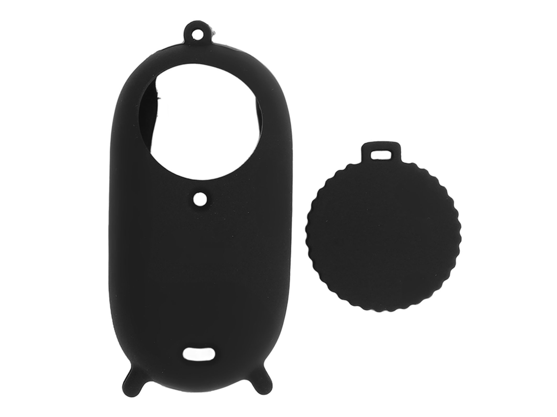 Cubierta Protectora De Silicona Para Go 3s Cámara De Acción Pulgar Con Guardacristal Antiarañazos Negro