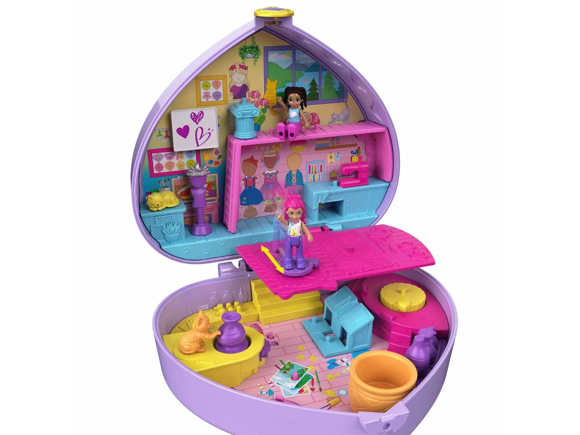 Polly Pocket Set Compacto Estudio Shani Art