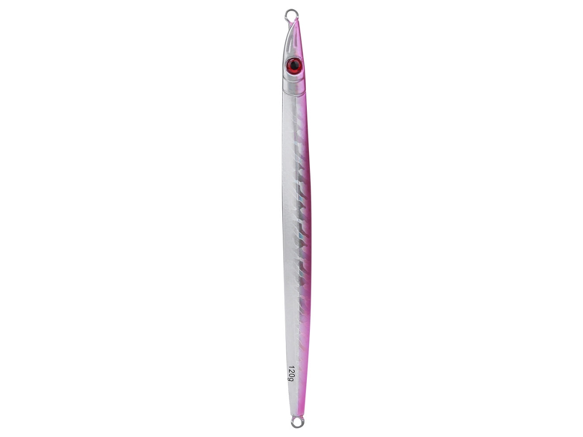 2026rebe-jig Vertical Lento Luminoso Slow Jigging Lure Bait Pesca Salada Dulce (3rosa + Franja Luminosa)