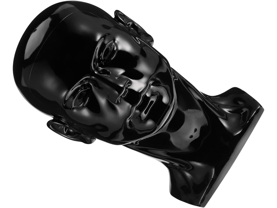 Cabeza De Mannequin Chauve En Pvc 57 Cm Tour De Soporte Polyvalent Para Pelucas Y Présentoir À C...