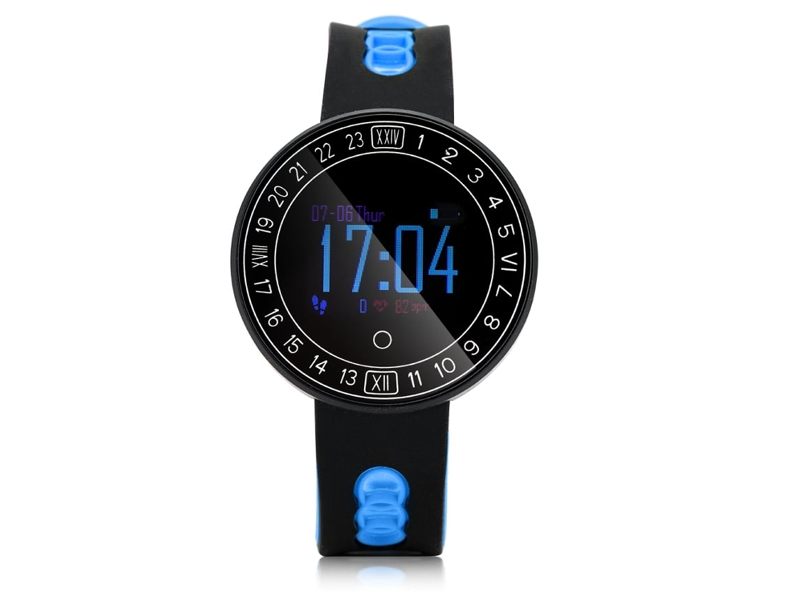Pulsera Inteligente Monitor De Frecuencia Cardíaca Reloj Inteligente Bluetooth Azul