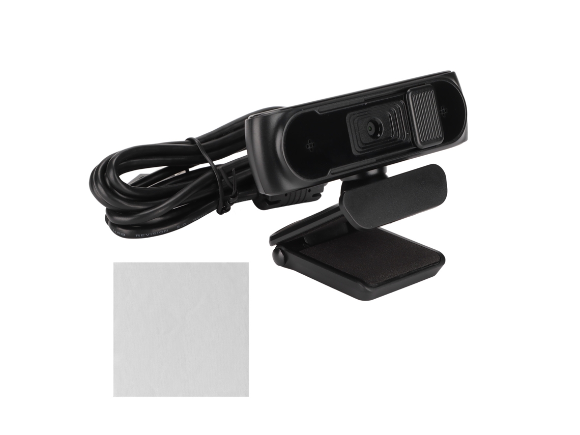 Cámara Web Hd 1080p Con Enfoque Automático Y Micrófono, Plug And Play Para Enseñanza Y Reuniones, Color Negro.