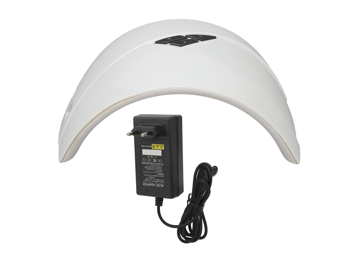 Lámpara Uv De Uñas 48w Con 21 Chips Led, Secador Inteligente Con Temporizador, Plug Eu 100-240v Blanco