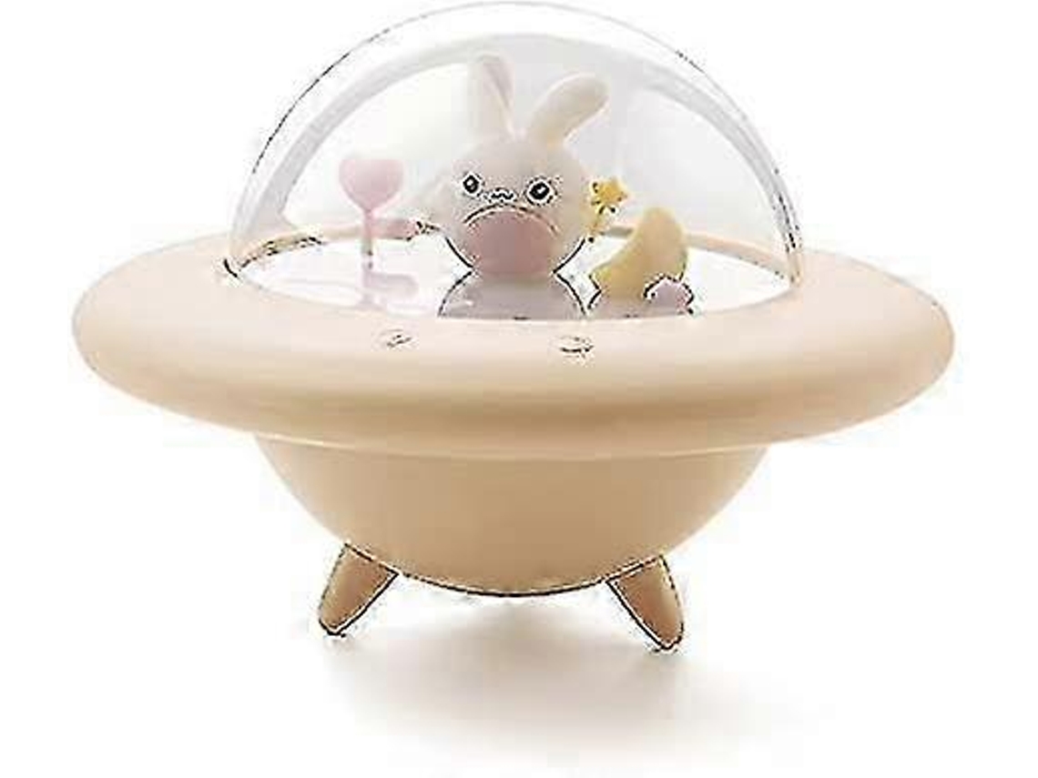 Luz nocturna LED infantil con forma de conejito espacial, con control remoto táctil. Rosewell