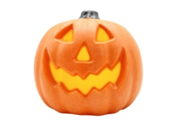 Linterna de calabaza iluminada simulada para decoración de Halloween