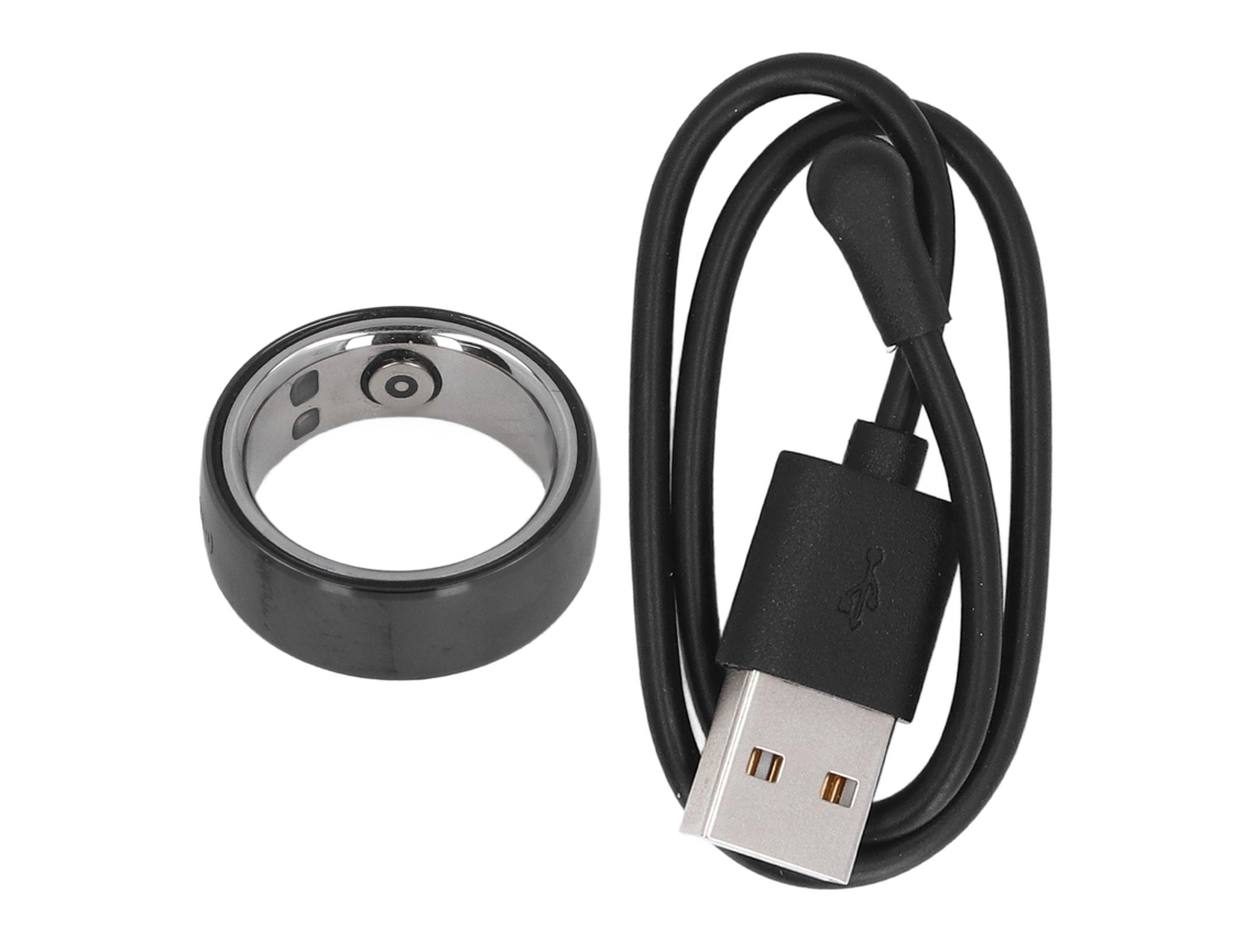 Anillo Inteligente Con Monitor De Actividad Física, Contador De Pasos Y Monitor De Sueño, De Cerámica Y Con Certificación Ip68.