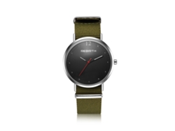 Reloj De Pulsera Unisex De Cuarzo Impermeable Con Correa De Tela Oxford Verde Negro