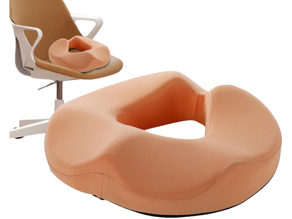 Cojín Ortopédico De Espuma Viscoelástica Para Silla De Oficina, Para Aliviar La Ciática (naranja) Digitallab