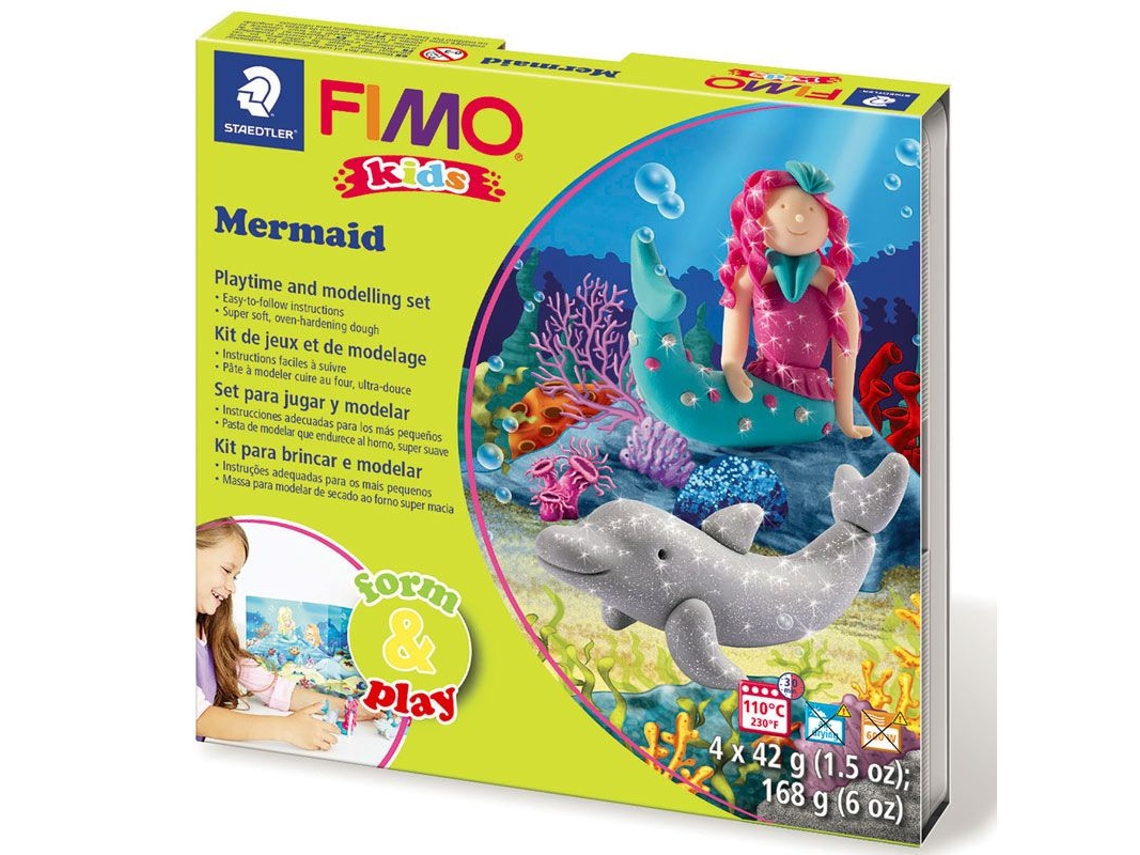 Plastilina GRAINE CRÉATIVE Staedtler Mermaid Polymer Clay Box