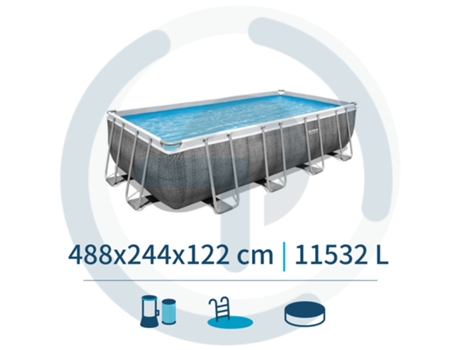 Piscina de Acero BESTWAY 56996 (con Bomba - 11532 L - 244x122cm)