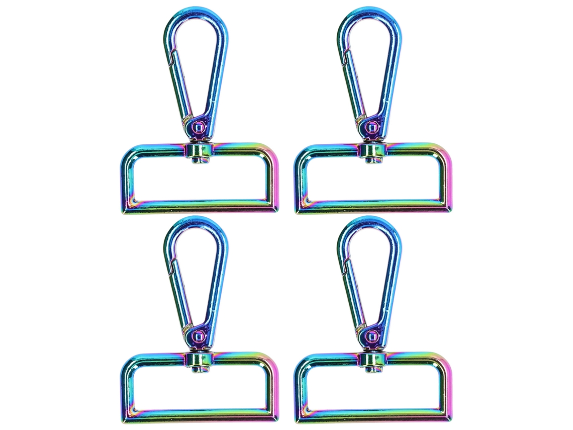 4 Llaveros Metálicos De Rifle De 38 Mm Con Ojo Giratorio Grande Para Manualidades Y Decoración.