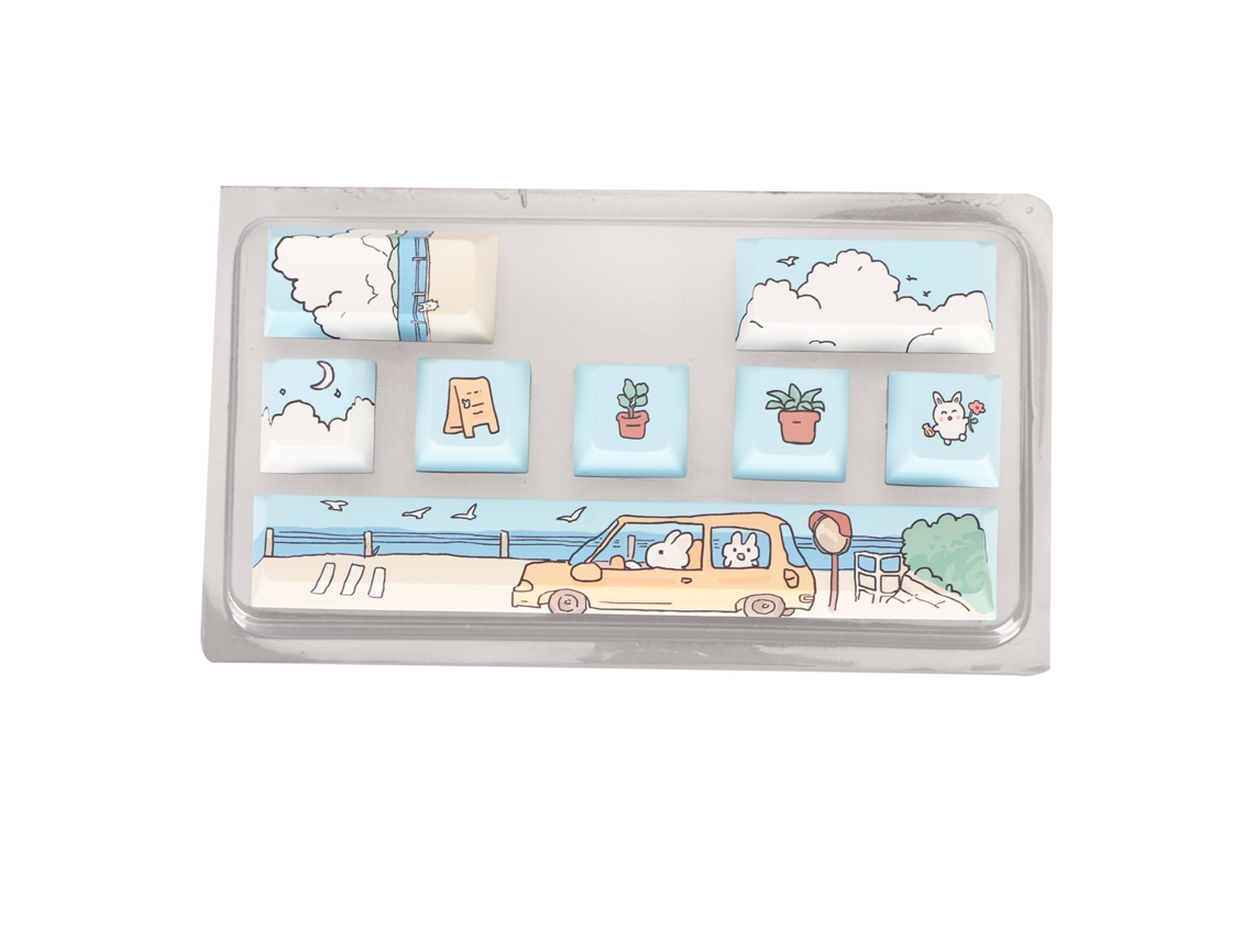 8 Teclas Mecánicas De Pbt Para Teclado, Sublimadas, Duraderas, Bonitas, Para Personalizar, Para Teclados De 61/87/104/108 Teclas.