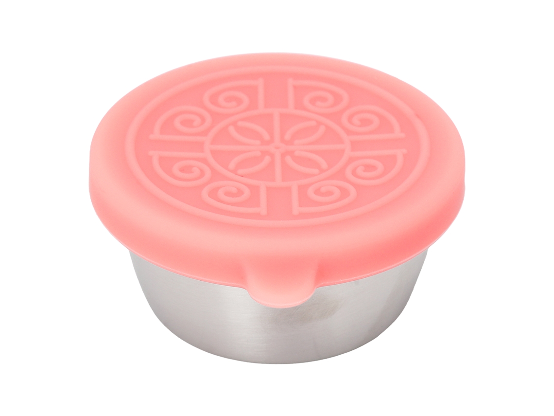 Frasco De Acero Inoxidable Para Aceites Esenciales Con Tapa Rosa De 50 Ml - Portátil Y Hermético