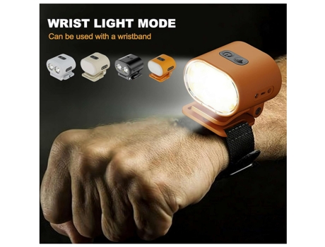 Luz LED para casco, linterna frontal impermeable IPX4 regulable para sombrero con 3 fuentes de luz y 7 modos de iluminación para acampar al aire li...