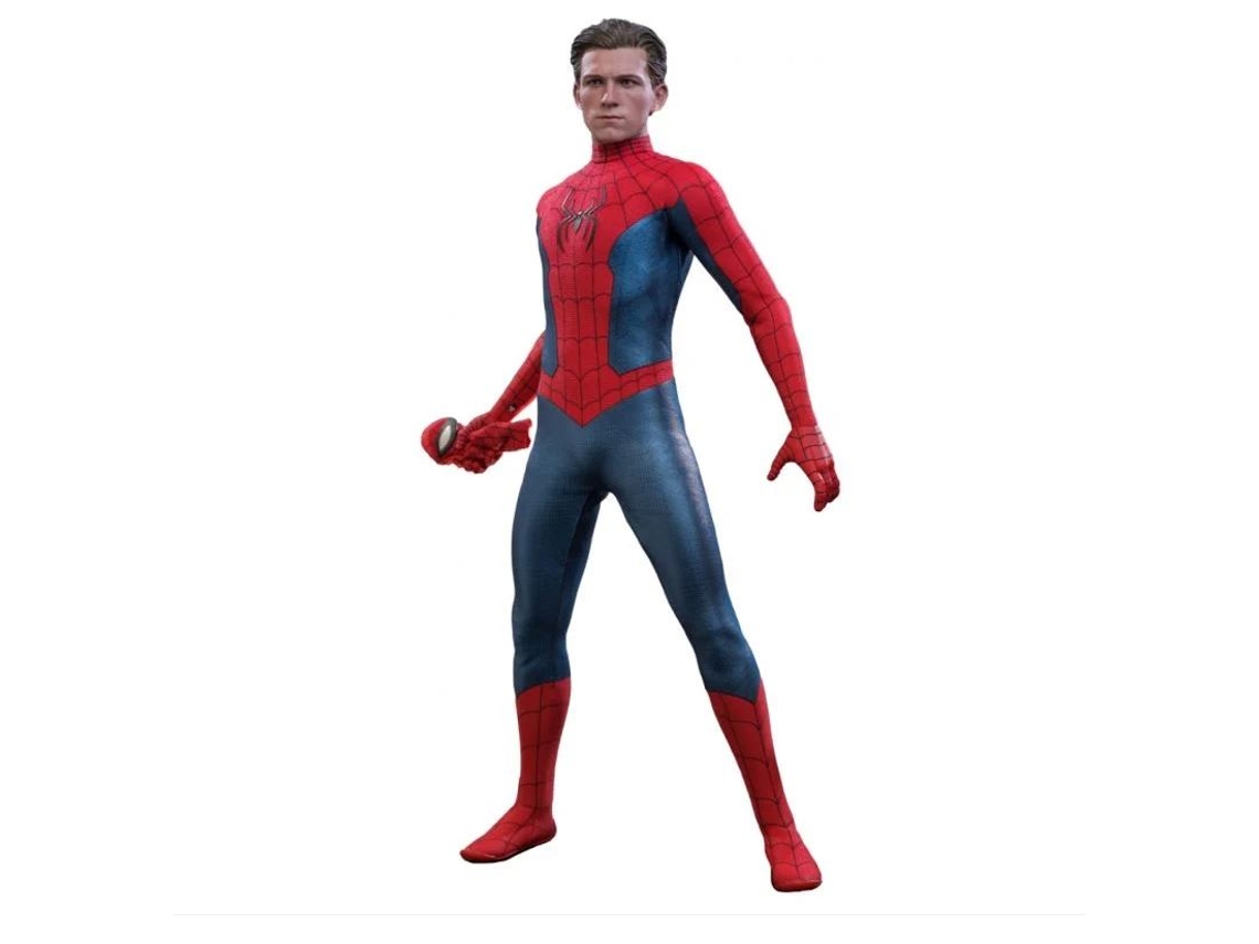 Figura Hot Toys MMS679 - Marvel Comics - Spider Man No Way Home - Spider Man New Red And Blue Suit Standard Version