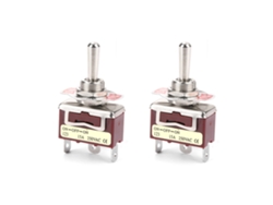 2pcs Interruptor De Palanca Momentáneo On Off On 12mm 3 Pines 3 Posiciones 15a 250v