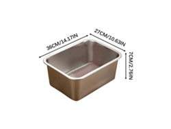 Bandeja De Arena De Acero Inoxidable Para Gatos (7 Cm)
