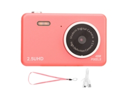 Cámara Digital Dual Lens Hd Para Selfies Con 8x Zoom, Sensibilidad Automática A La Luz, Compacta Y Bonita Para Estudiantes, Rosa