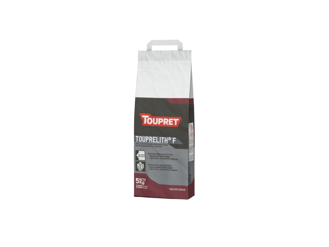 Touprelith F gris, masa de reparación 5 kg, Toupret