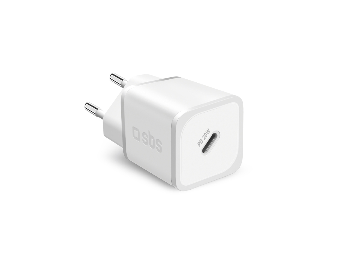 Cargador SBS TETRGAN1C20W (20 W - Blanco)