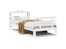Maison Exclusive - Estructura De Cama Con Cabecero Sin Colchón Blanco 90x190 Cm