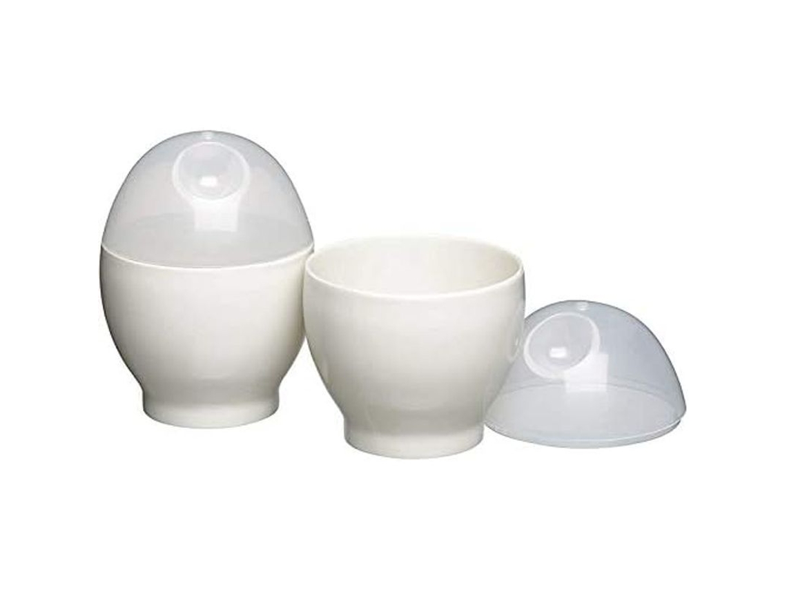 Set De 2 Tazas De Huevo Duro Para Microondas, Práctico Y Nutritivo.
