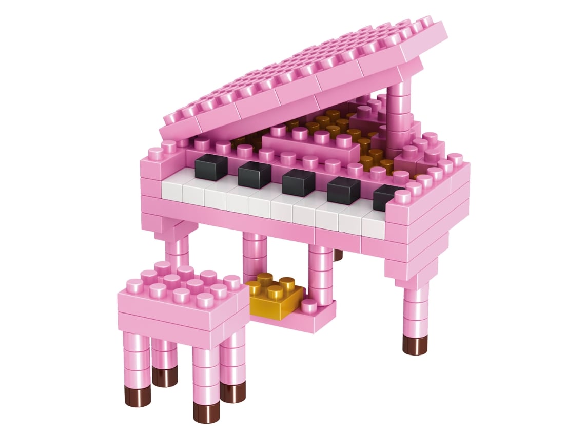 Mini Bloques De Construcción, Instrumentos Musicales, Piano Rosa, Juguetes Educativos Para Niños De 7 A 14 Años.