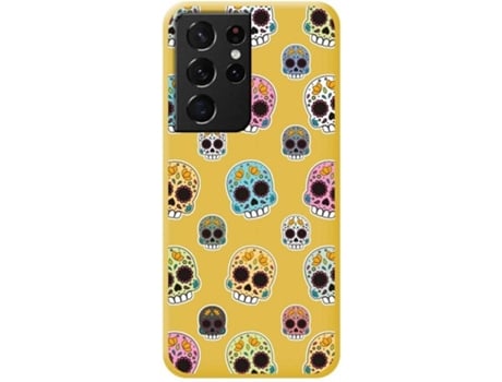 Carcasa Samsung Galaxy S21 Ultra 5G TUMUNDOSMARTPHONE Catrina Amarillo