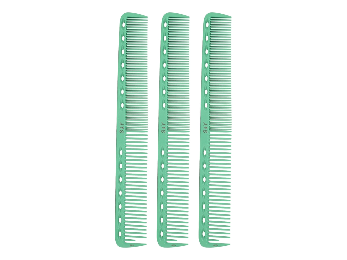 Vlrla-3unidades Fine Wide Tooth Double Cabelo Dressing Comb