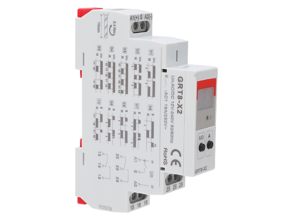 Relé De Tiempo Ajustable, Control Digital, Pantalla, Interruptor Temporizador, Ca/cc 12v-240v