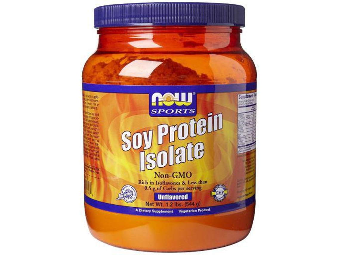 Complemento Alimentar NOW FOODS Now Foods Isolado De Proteína De Soja Sem Sabor 544 G 680 Gr