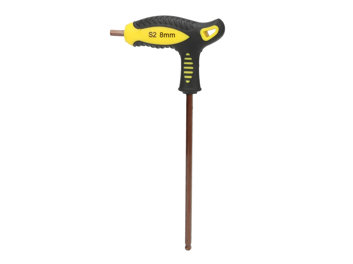 Chave Allen de cabeça redonda com ponta longa T de 8 mm | S/BRAND