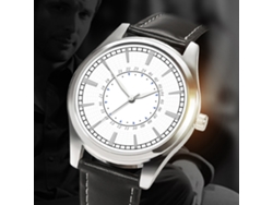 Reloj De Negocios Para Homens Com Pulseira De Couro Pu E Mostrador Redondo Reloj De Quartzo