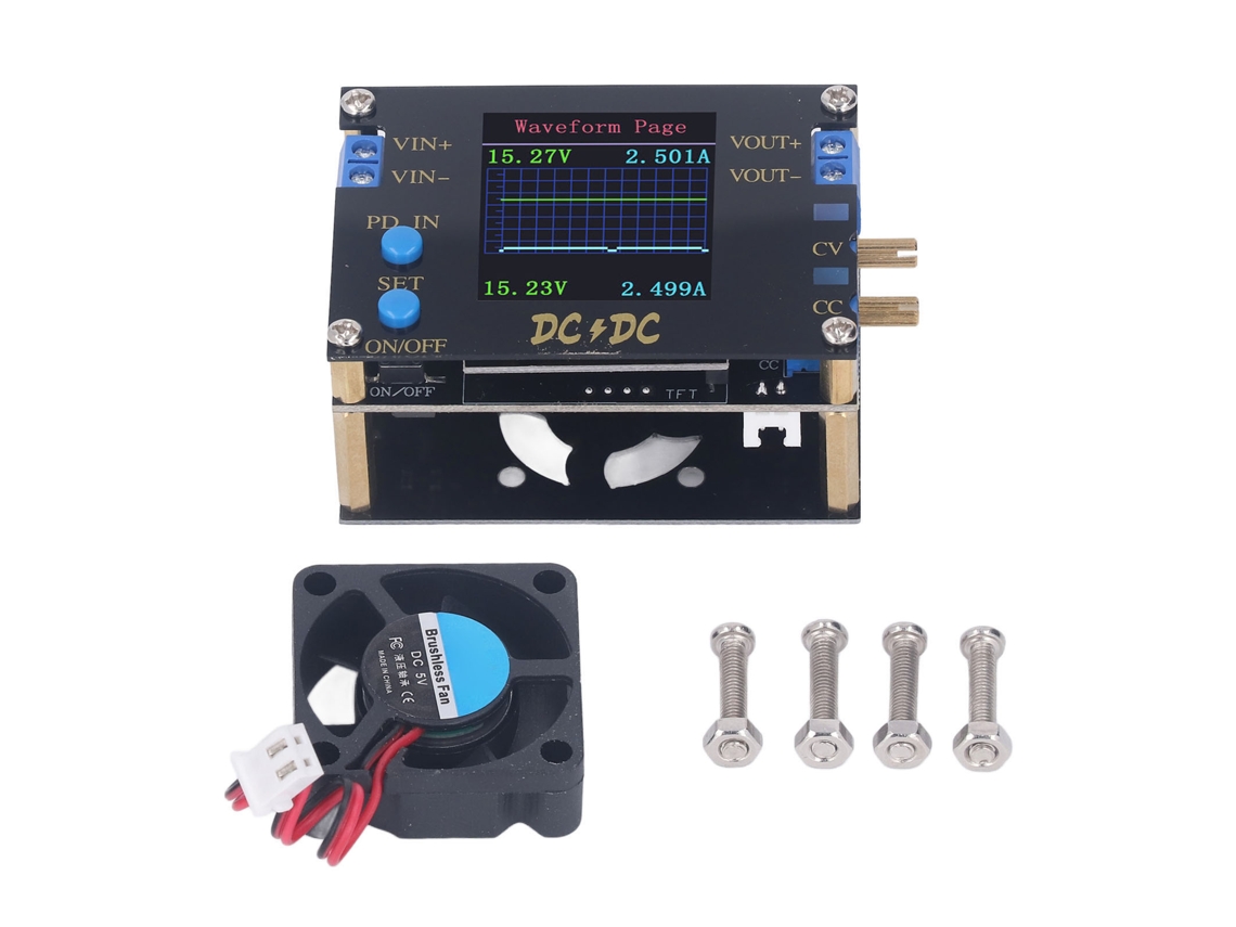 Módulo Convertidor Elevador/reductor De Cc Ajustable Cv 7-32v 4a 50w Fuente De Alimentación