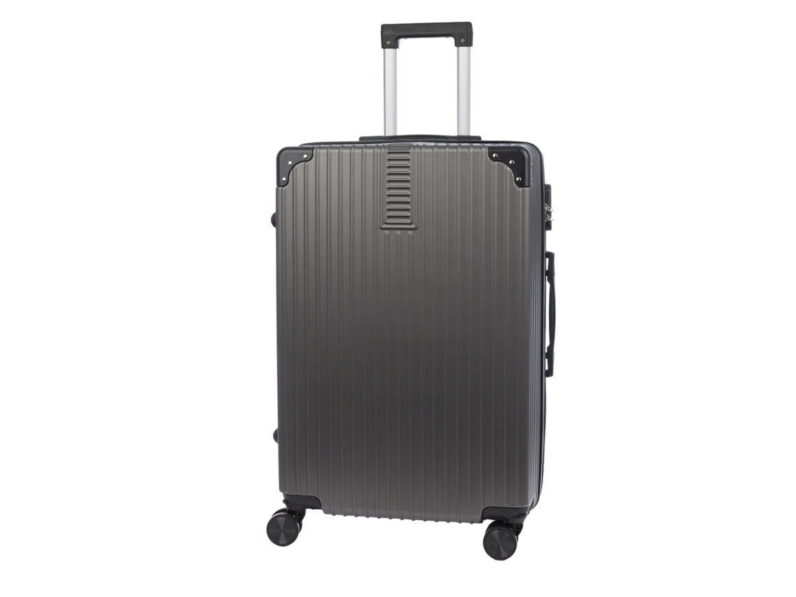 Maleta Mediana Trolley Rígida Ultraligera, De Abs De Alta Resistencia Con Esquinas Reforzadas. Cerradura Numérica Y 4 Ruedas Dobles Extraíbles.