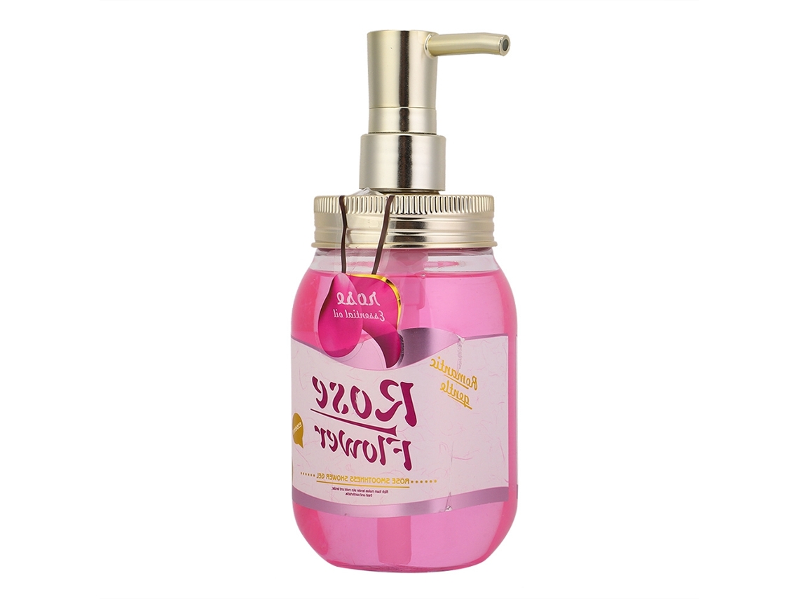 Gel De Ducha Hidratante Crema De Baño Suave Limpiador Natural Con Perfume Rosa 480ml